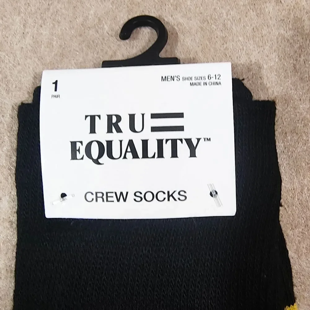 Tru Equality Black History Crew Socks -J